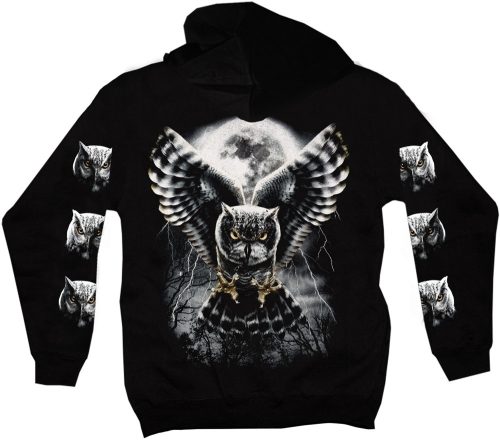 Bagoly - Férfi / Unisex Pamut Pulóver