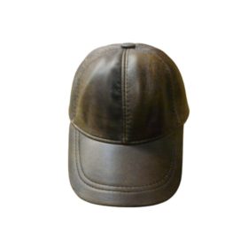 Bőr Baseball Sapka Barna