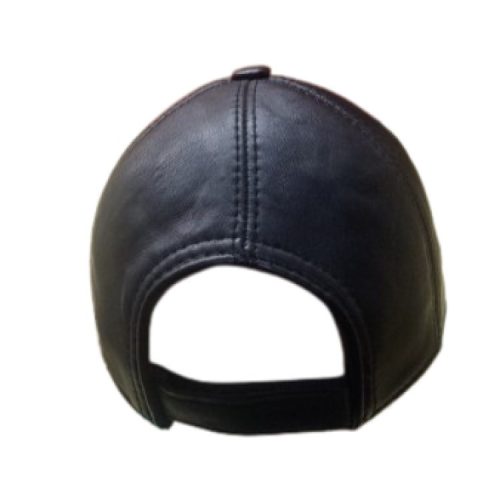 Bőr Baseball Sapka Fekete