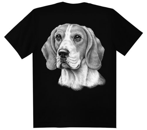 Beagle  kutyás - Férfi / Unisex Pamut Póló -4XL