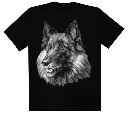 Belga juhász kutyás - Férfi / Unisex Pamut Póló -2XL