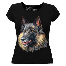 Belga juhász-kutyás - Női Pamut Póló -XS