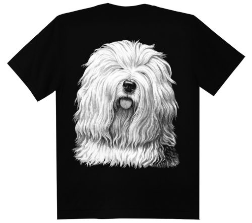 Bobtail  kutyás - Férfi / Unisex Pamut Póló -L