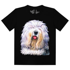 Bobtail  kutyás - Férfi / Unisex Pamut Póló -S