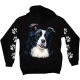 Border collie kutyás - Férfi / Unisex Pamut Pulóver