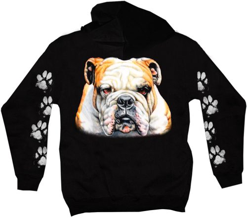 Bulldog  kutyás - Férfi / Unisex Pamut Pulóver