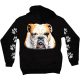 Bulldog  kutyás - Férfi / Unisex Pamut Pulóver