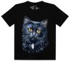 Fekete macska -cicás - Férfi / Unisex Pamut Póló -L