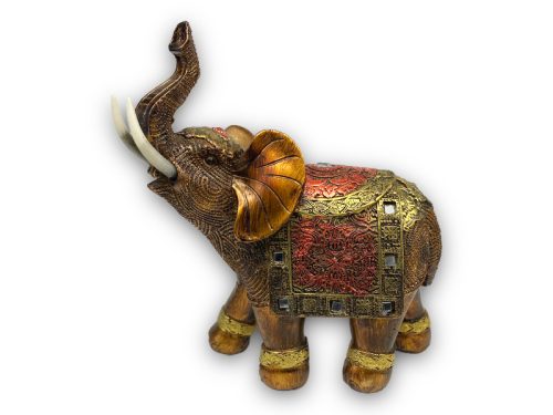 Elefánt Szobor bronz-színű