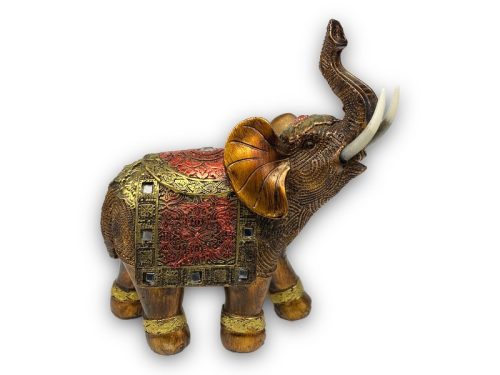 Elefánt Szobor bronz-színű