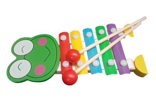 Játék Fa Hangszer Xilofon Béka