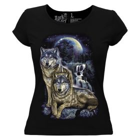 Farkasok - Női Pamut Póló -XS