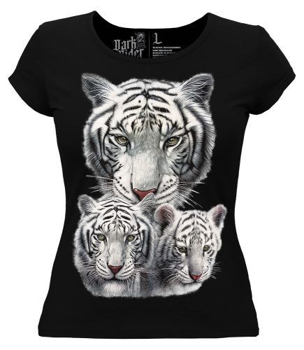 Fehér tigris - Női Pamut Póló -XL