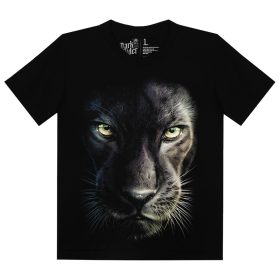 Fekete párduc  -  Férfi / Unisex Pamut Póló -S