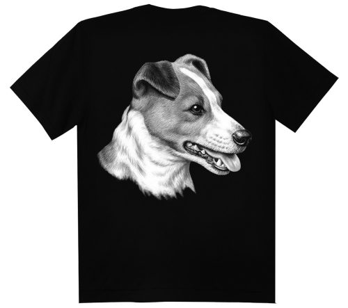 Foxterrier kutyás - Gyerek Pamut Póló -XL