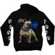 Francia bulldog kutyás - Férfi / Unisex Pamut Pulóver