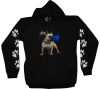 Francia bulldog kutyás - Férfi / Unisex Pamut Pulóver