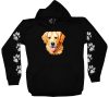 Golden retriever kutyás - Férfi / Unisex Pamut Pulóver