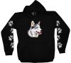 Husky  kutyás - Férfi / Unisex Pamut Pulóver