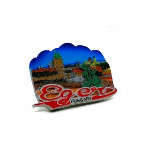 Hűtőmágnes Eger Látkép piros