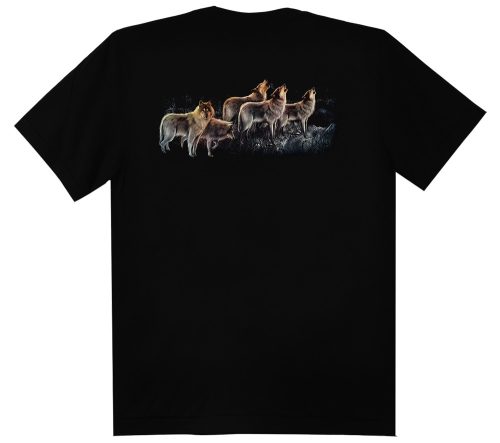 Indián Farkassokkal  -  Férfi / Unisex Indiános Póló -3XL