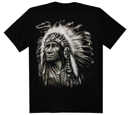 Indián tolldísszel  - Gyerek Pamut Póló -XL