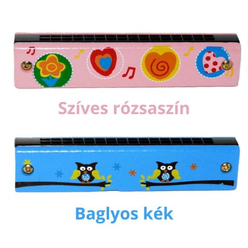 Szájharmónika Játék Fa Hangszer 