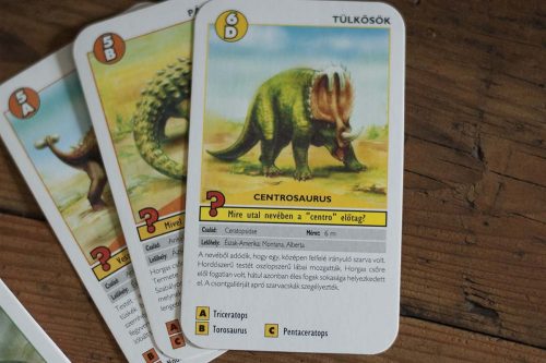 Játék Kártya Dinoszauruszok