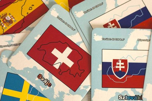 Játék Kártya Országok és Zászlók