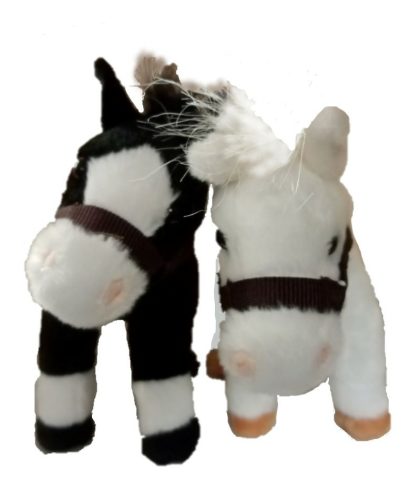 Játék Plüss Ló-hanggal Fehér