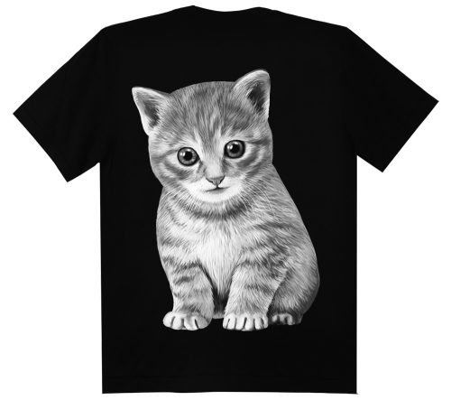 Kiscica -cicás - Férfi / Unisex Pamut Póló -4XL