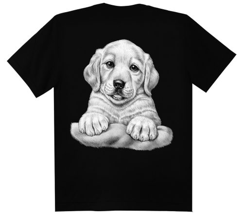 Kölyök kutyás - Férfi / Unisex Pamut Póló -3XL