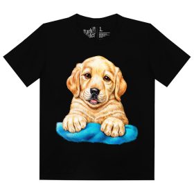 Kölyök kutyás - Férfi / Unisex Pamut Póló -S