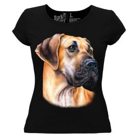 Mastiff kutyás - Női Pamut Póló -XS