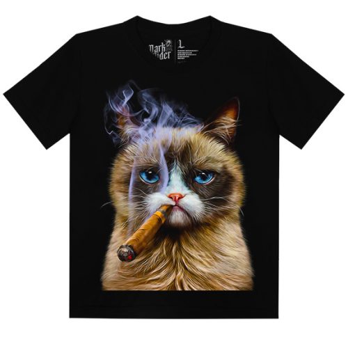 Mogorva Macska/Grumpy Cat Férfi / Unisex Cicás Póló -2XL