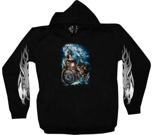 Motoros paripa - Férfi / Unisex Pamut Pulóver