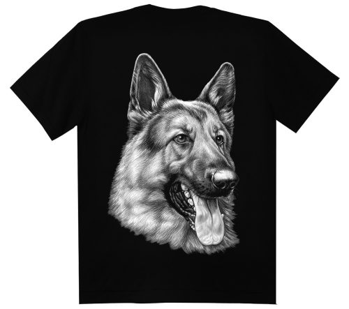 Németjuhász  kutyás - Férfi / Unisex Pamut Póló -2XL