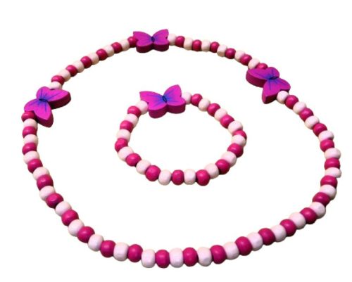 Pillangós Nyaklánc és Karkötő - Gyerek szett