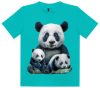 Panda macis  - Gyerek Pamut Póló -2XL