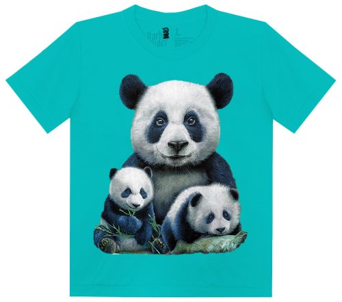 Panda macis  - Gyerek Pamut Póló -L