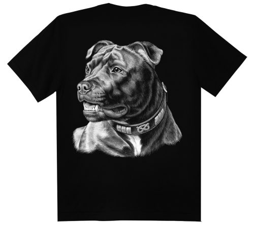 Pitbull  kutyás - Férfi / Unisex Pamut Póló -S