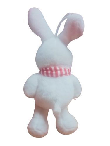 Plüss Nyuszi Fehér Kulcstartó - Táskadísz