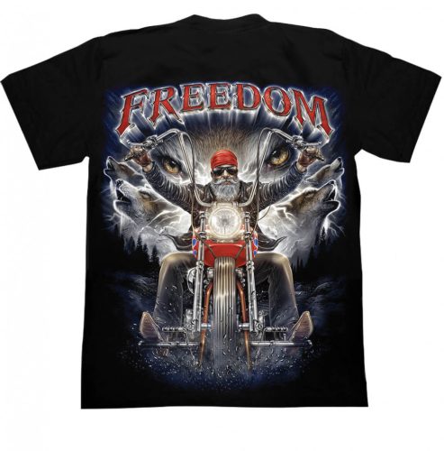Motoros Freedom Férfi Pamut Póló