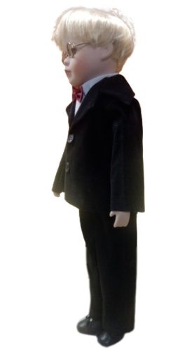 Retró Porcelán Baba Fiú I.