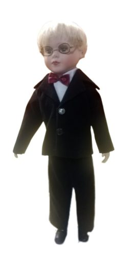 Retró Porcelán Baba Fiú I.