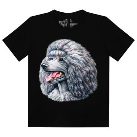 Pudli  kutyás - Férfi / Unisex Pamut Póló -S