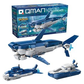   Cápa - Tengeralattjáró - Járőrhajó - 3 in 1 QMAN® 42113