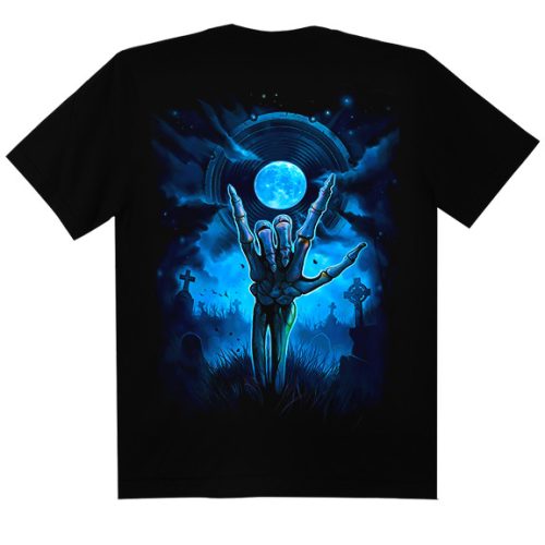 Rock Démona  -  Férfi / Unisex Koponyás Póló -M