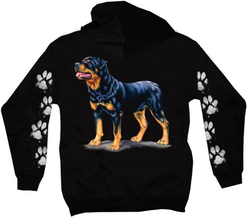 Rottweiler l. kutyás - Férfi / Unisex Pamut Pulóver