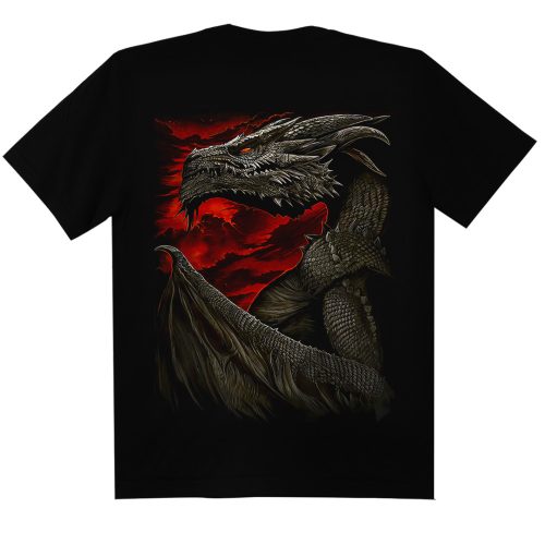 Sárkány Vl. -  Férfi / Unisex Fantasy Póló -S